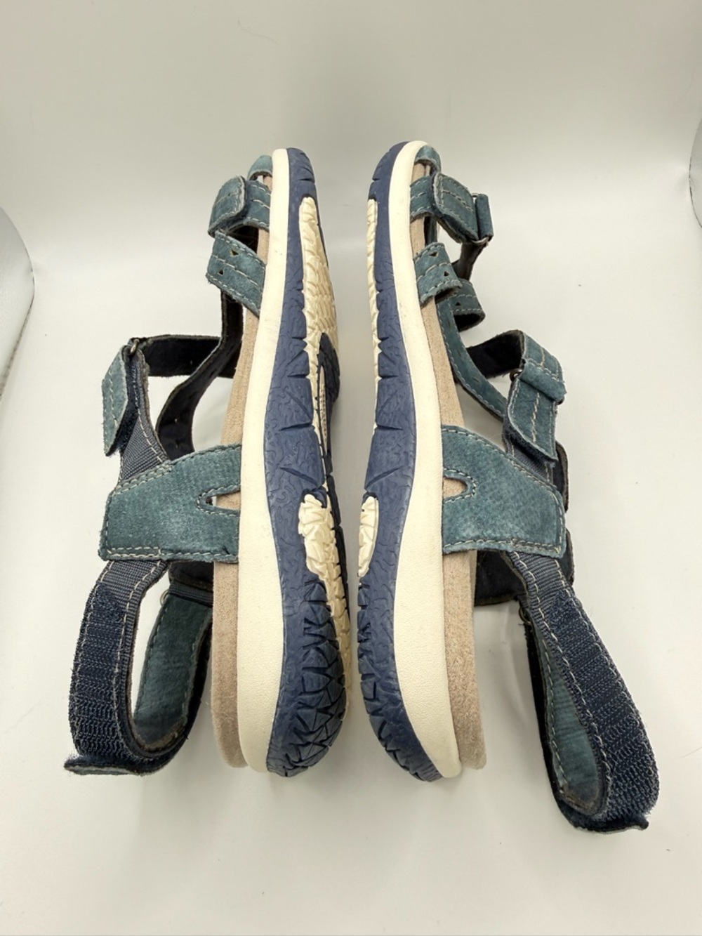 Earth Origins Women's Sammie Sport Sandal Blue Size 10 W Leather Upper Outdoor - Picture 9 of 10